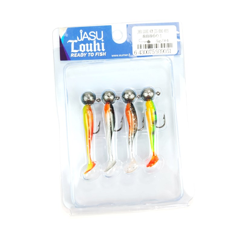 Jasu Louhi 4 cm Jigi 4 kpl +jigipää