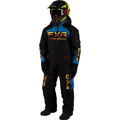 Yth Recruit Monosuit Black/Blue/Inferno 14