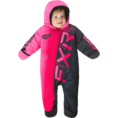 Infant CX Snowsuit Razz/Black 12-18