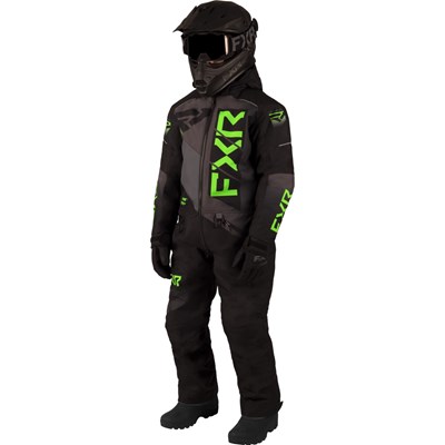 Yth Helium Monosuit 10 Black/Char/Lime