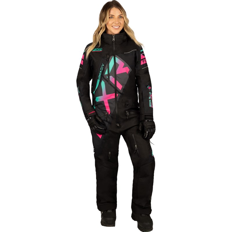 W CX F.A.S.T. Ins Monosuit 14 Black/Mint-E Pink Fade