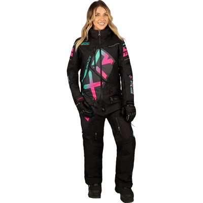 W CX F.A.S.T. Ins Monosuit 14 Black/Mint-E Pink Fade