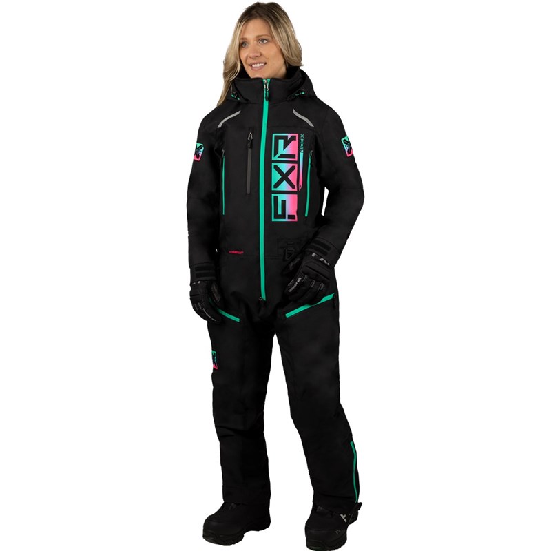 W Recruit F.A.S.T. Ins Monosuit 10 Black/Mint-E Pink Fade