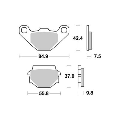 Sbs Jarrupalat Sintered Offroad CAN-AM, KAWASAKI, KTM, POLARIS, SUZUKI