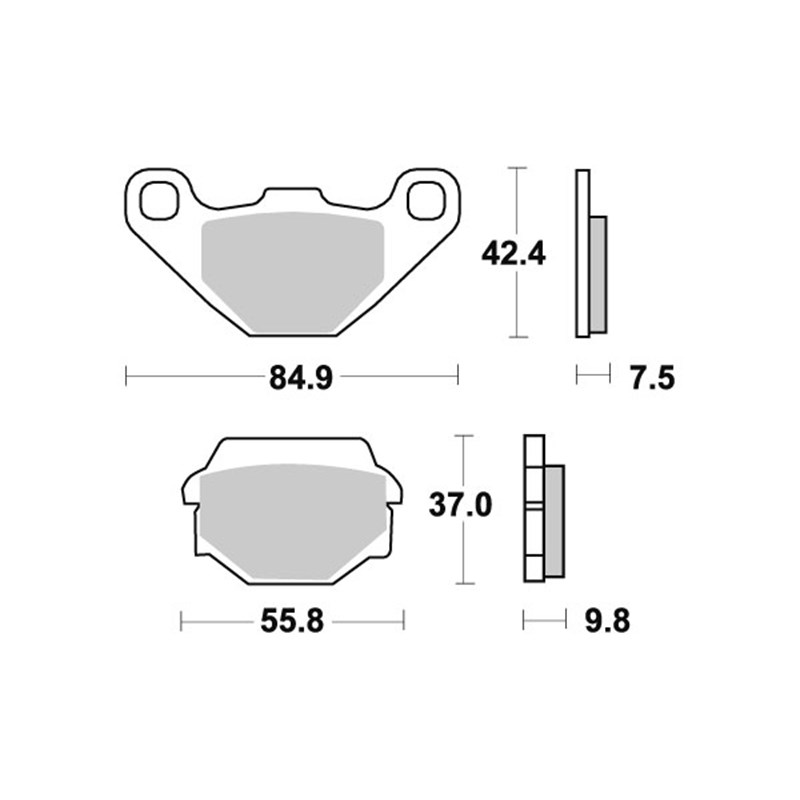 Sbs Jarrupalat Sintered Offroad