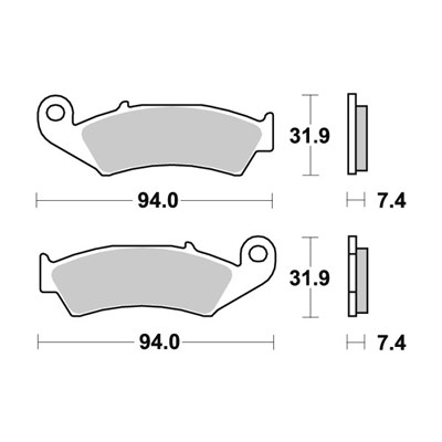 Sbs Jarrupalat Sintered Offroad