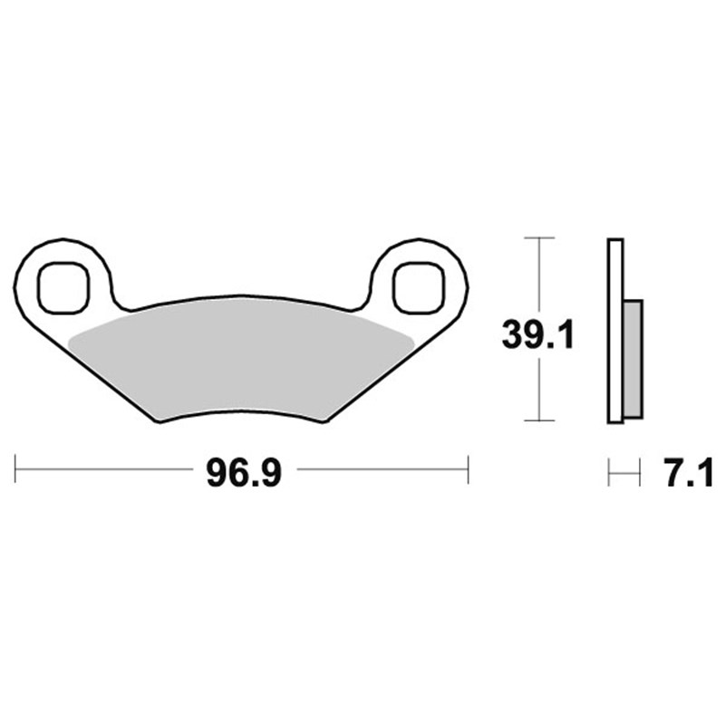 Sbs Jarrupalat Sintered Offroad