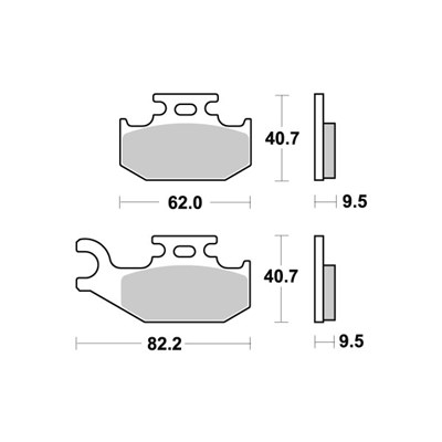 Sbs Jarrupalat Sintered Offroad CAN-AM