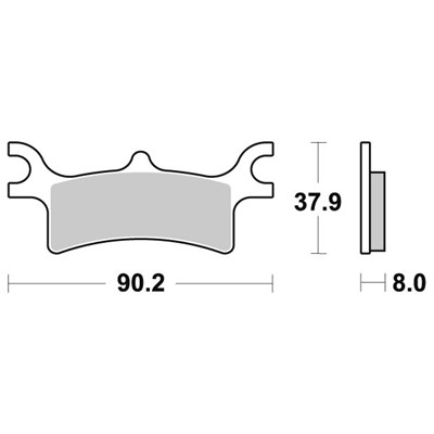 Sbs Jarrupalat Sintered Atv POLARIS
