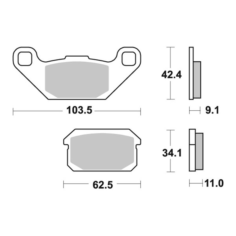 Sbs Jarrupalat Sintered Offroad