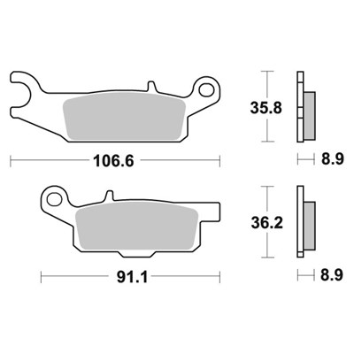 Sbs Jarrupalat Sintered Offroad