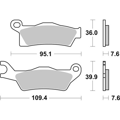 Sbs Jarrupalat Sintered Offroad