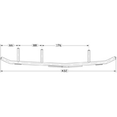 Sno-X Ripper Four Kovametalli Ohjainrautapari 4"