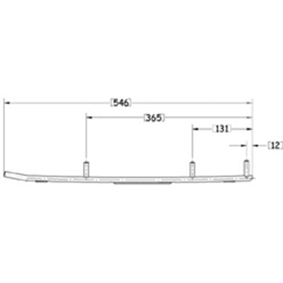 Sno-X Ripper Four Kovametalli Ohjainrautapari 4"