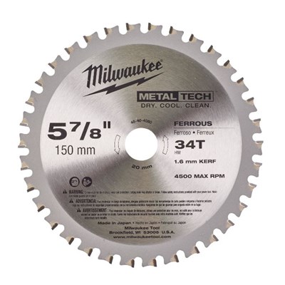 Milwaukee Pyörösahanterä, F 150 X 20 X 34 - 1 PC