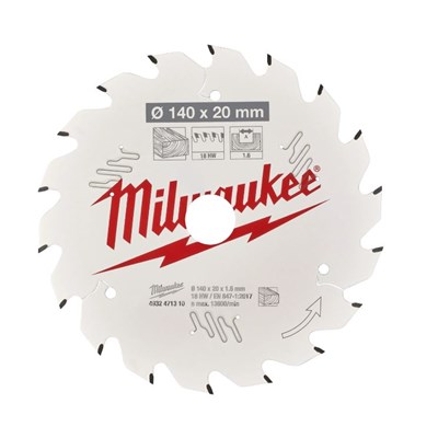 Milwaukee Pyörösahanterät, CSB P W 140 X 20 X 1,6 X 18ATB