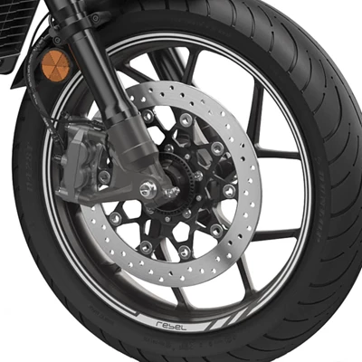 Honda Rebel 1100 Etuvanteen tarra, hopea