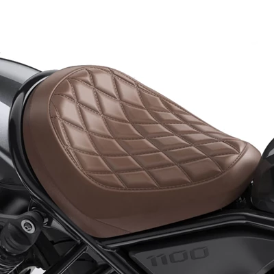 Honda Rebel 1100 Timanttikuvioitu istuin extra pehmustuksella, ruskea