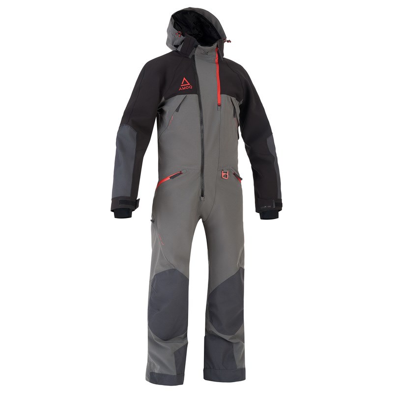AMOQ Flex Monosuit Musta/Harmaa/Punainen XS