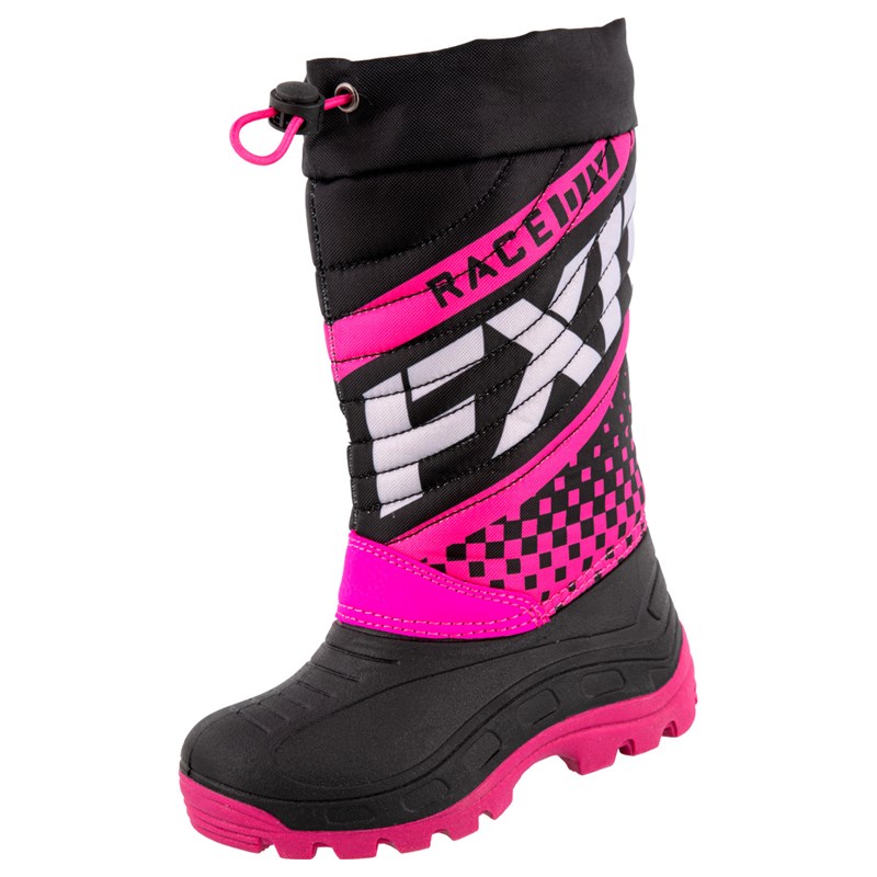 Yth Boost Boot 3/34 Black/Fuchsia
