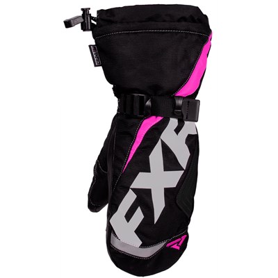 Youth Helix Race Mitt Black/Fuchsia L