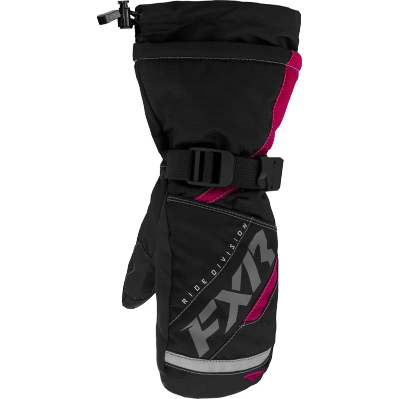 Child Helix Race Mitt L Black/Fuchsia