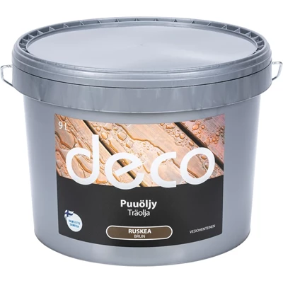 Deco Puuöljy V Premium 9l, ruskea