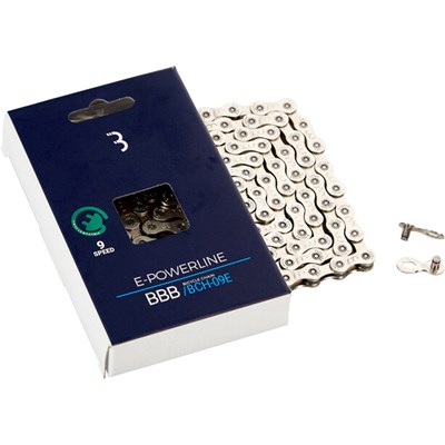 BBB Cycling E-Powerline E-Bike BCH-9E Polkupyörän ketju 9-v, hopea