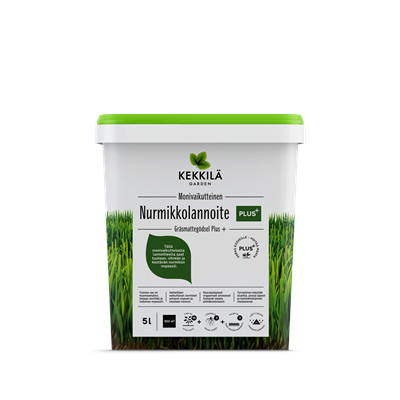 Kekkilä nurmikkolannoite Plus + 5 l