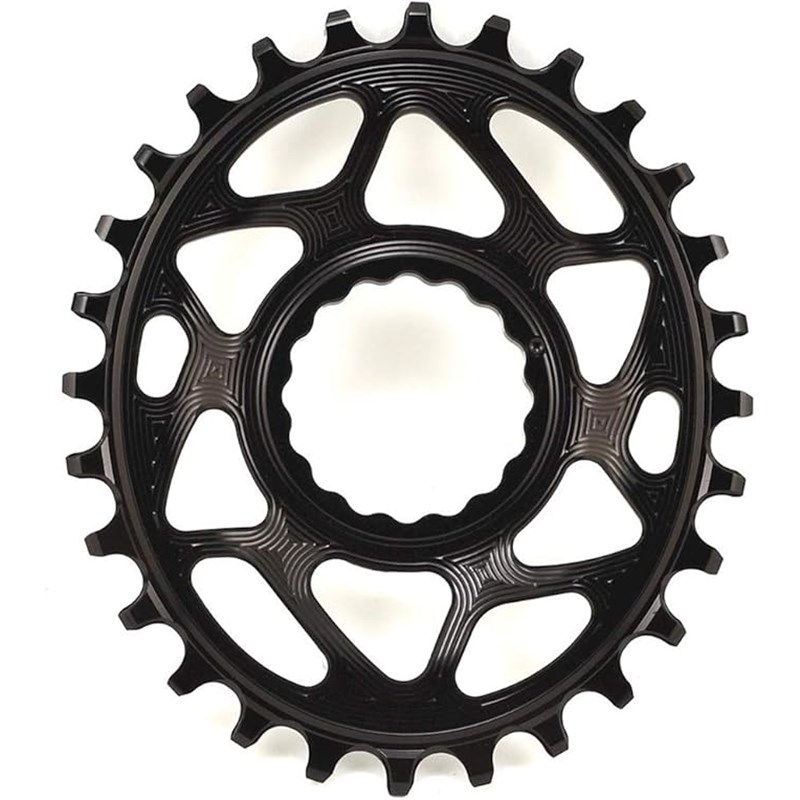 ABSOLUTEBLACK Ketjurengas suorakiinnitys, Singlespeed 28T, PVD Rainbow, alumiini 7075, 10/11/12 nopeus