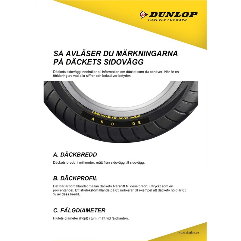 Dunlop D404F 130/90-16 67H TL Fr. (X - XVZ1300)