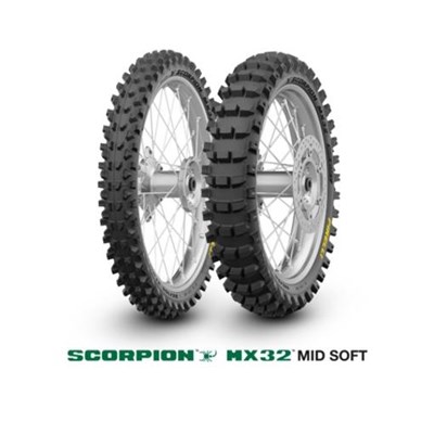 Pirelli New Scorpion MX32 Mid Soft 120/90-19 NHS 66M Re Moottoripyörän rengas