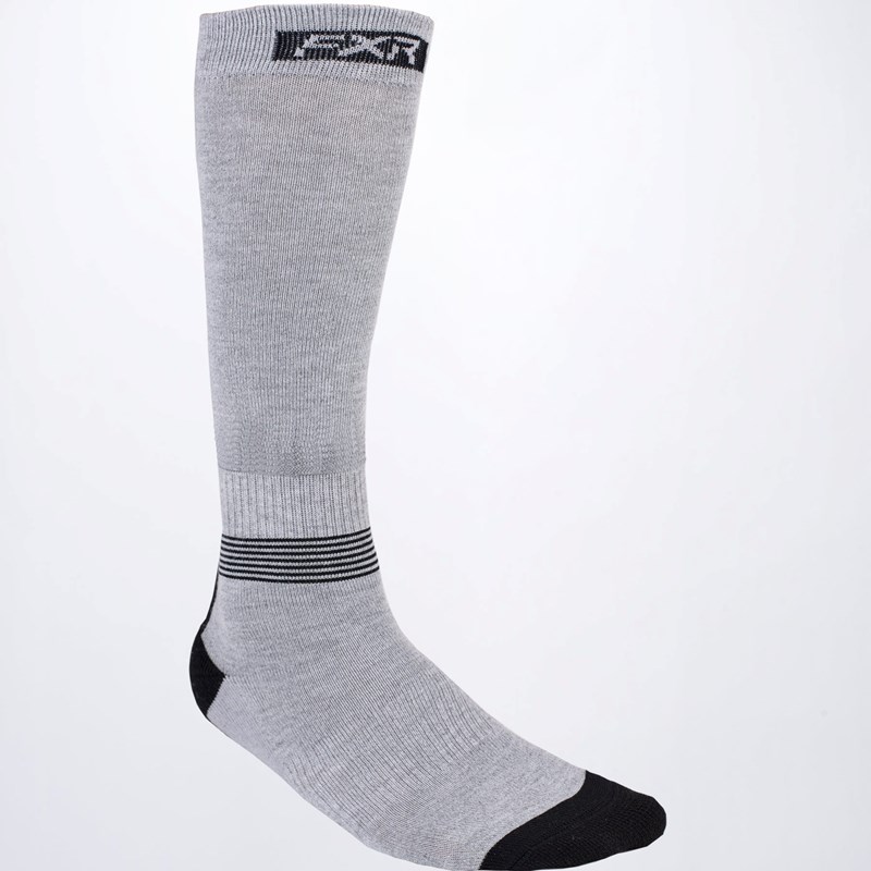 Mission Performance Socks (1 Pack) S/M Grey Hthr/Black