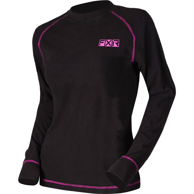 W Pyro Thermal Longsleeve Black/Elec Pink XS