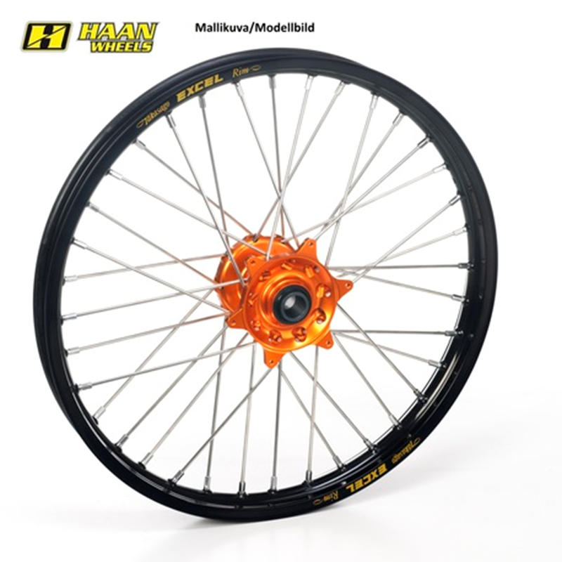 Haan Vanne Front Ktm Sx/Sx-F 15-.. Exc/F 16-.. 21-1,60 Orange Hub / Black Rim