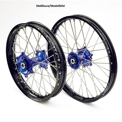 REX WHEELS 19-1,85 YZ125   99-.. MUSTA VANNE/SININEN NAPA 22MM