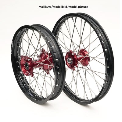 Rex Vanne 19-1,85 Crf250 14-.. Musta Vanne/Punainen Napa 25Mm