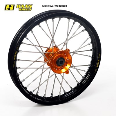 Haan Vanne Sx65 Front 02- 14-1,60 Black Rim/Orange Hub