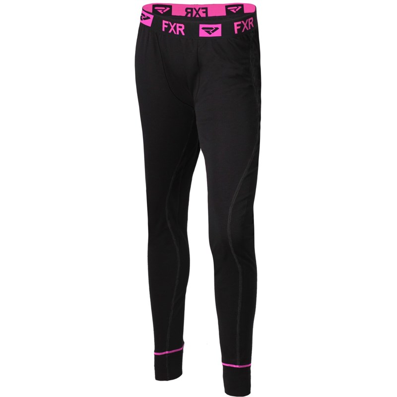 W Endeavor Merino Pant L Black/Elec Pink