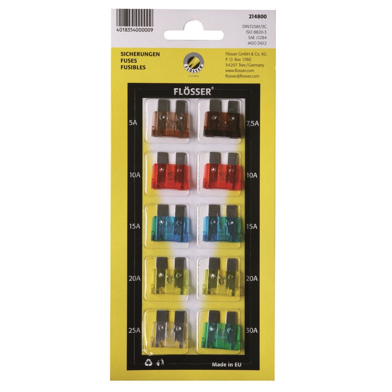 Flösser Blade fuse kit 2148xx 10 pcs