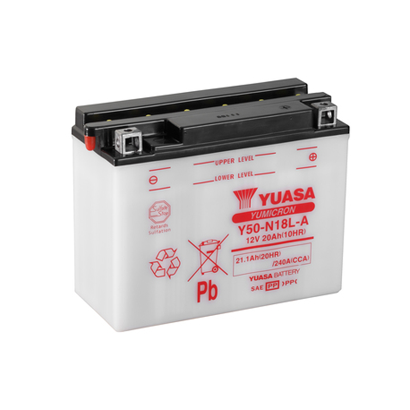 Yuasa akku, Y50-N18L-A (cp) Happopatruuna mukana (2)