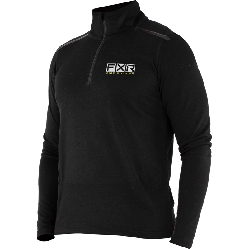 M Endeavor Merino 1/4 Zip S Black