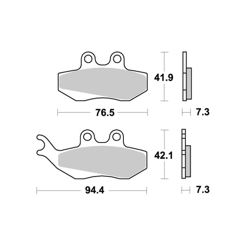 Sbs Jarrupalat Ceramic (689HF) APRILIA, GILERA, MALAGUTI, PIAGGIO
