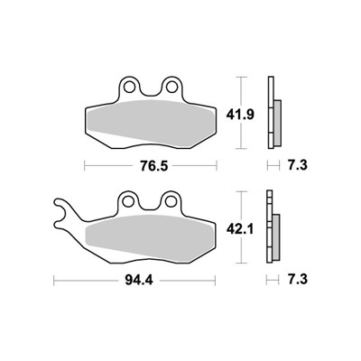 Sbs Jarrupalat Ceramic (689HF) APRILIA, GILERA, MALAGUTI, PIAGGIO