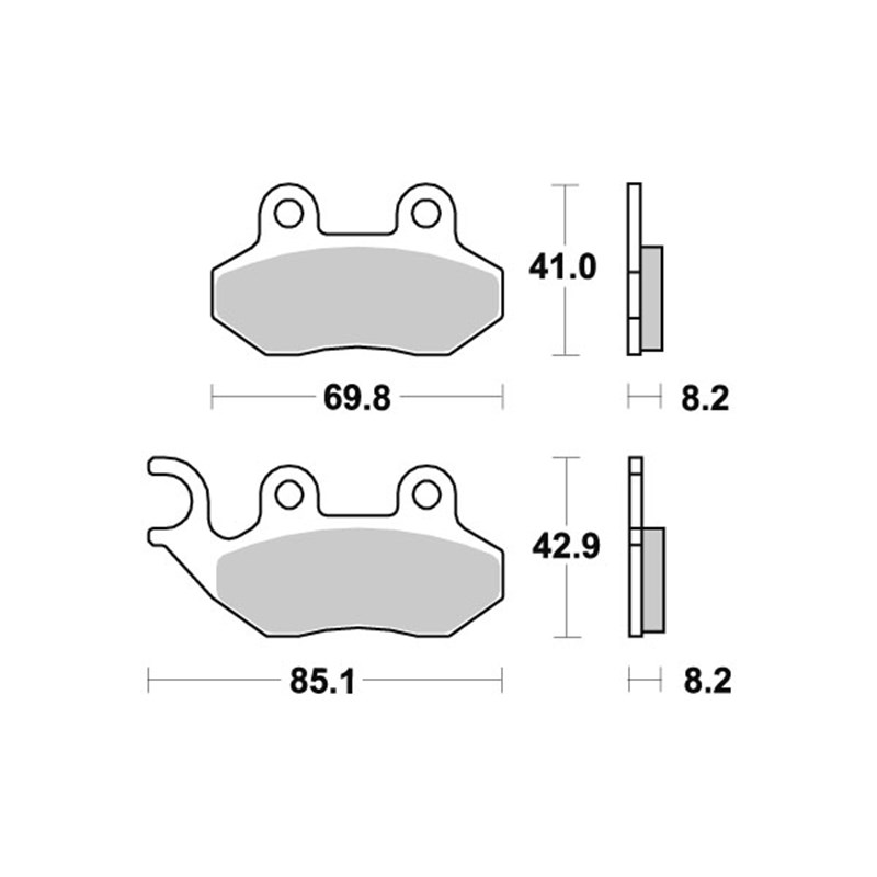 Sbs Jarrupalat Ceramic (708HF) PEUGEOT, SYM