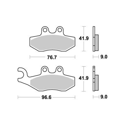 Sbs Jarrupalat Ceramic (786HF) APRILIA, GILERA, PEUGEOT, PIAGGIO, VESPA