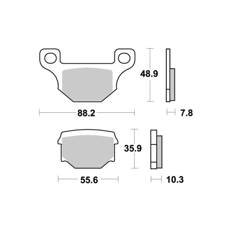 Sbs Jarrupalat Ceramic APRILIA, DERBI, MOTORHISPANIA/MH MOTORCYCLE, RIEJU, SUZUKI