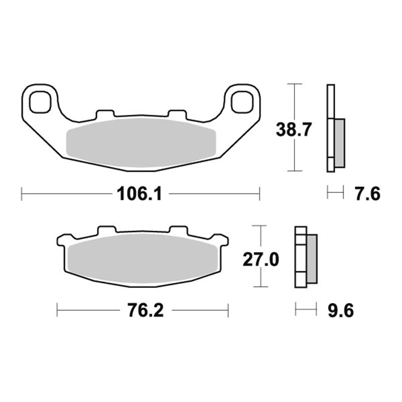 Sbs Jarrupalat Sintered Taakse