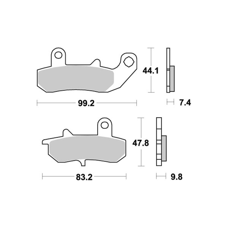 Sbs Jarrupalat Sintered Taakse SUZUKI