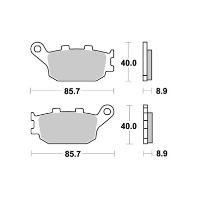 Sbs Jarrupalat Sintered Taakse